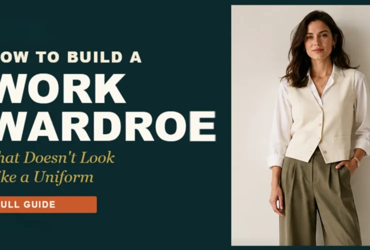 how to build a work wardrobe that doesn't look like a uniform — editorial work outfit styling guide.
