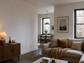 cozy apartment aesthetic amazon home decor finds guide showing products that work together.