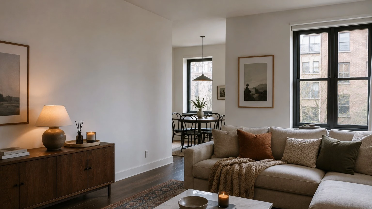cozy apartment aesthetic amazon home decor finds guide showing products that work together.